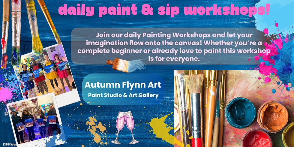 Weekly Paint & Sip Workshops!