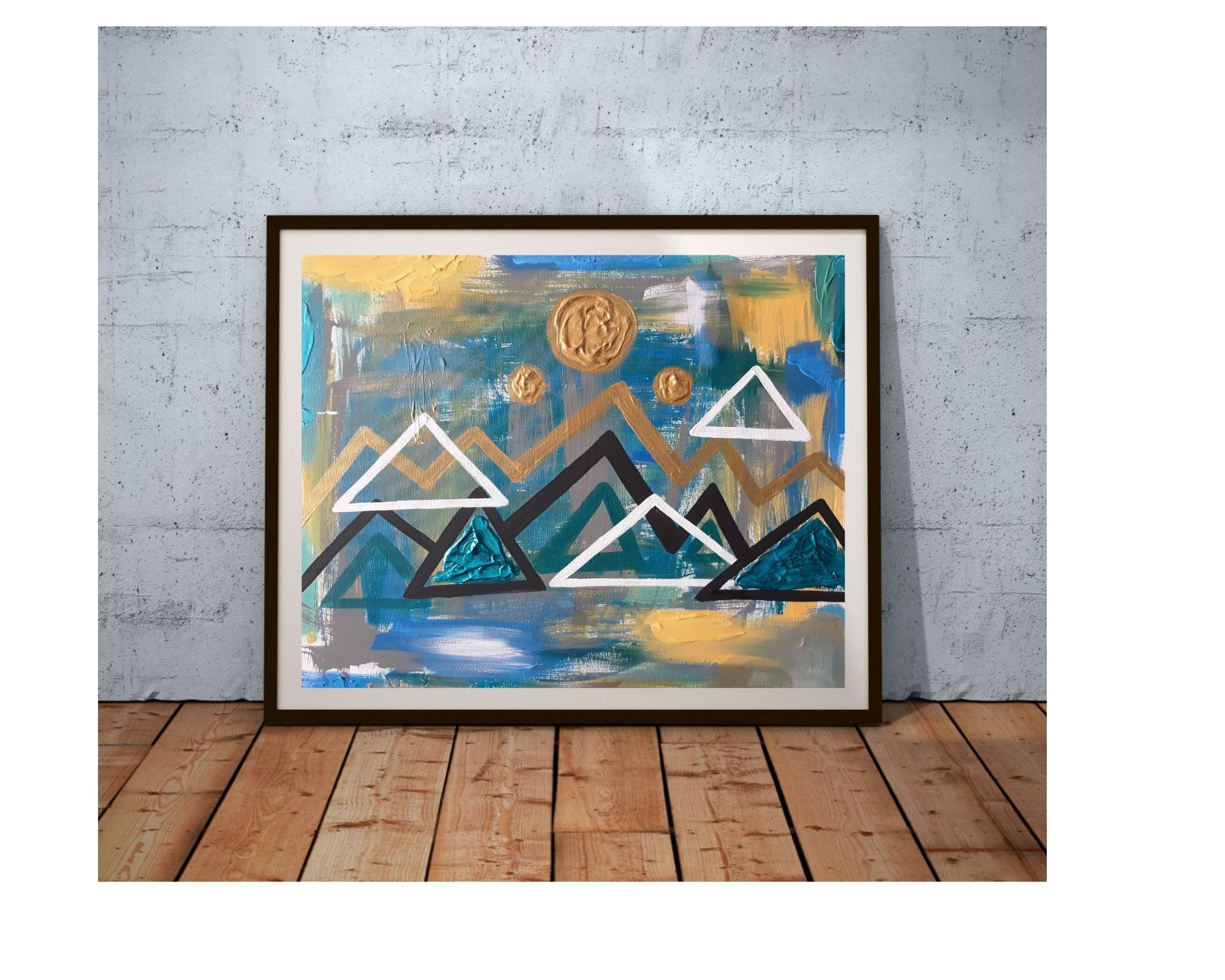 Moonlight Mountain Art Print