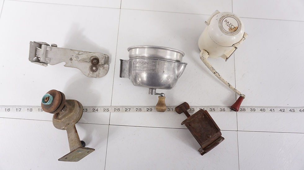Thumbnail: 1950s Dazey Kitchen Set - Grinder, Juicer, Sharpener, Can Op