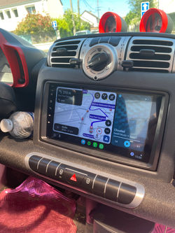 Autoradio CarPlay sur Smart