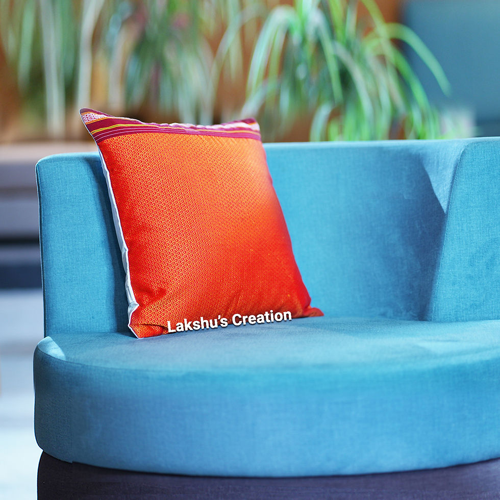 Designer Khun Cushion Covers - Orange