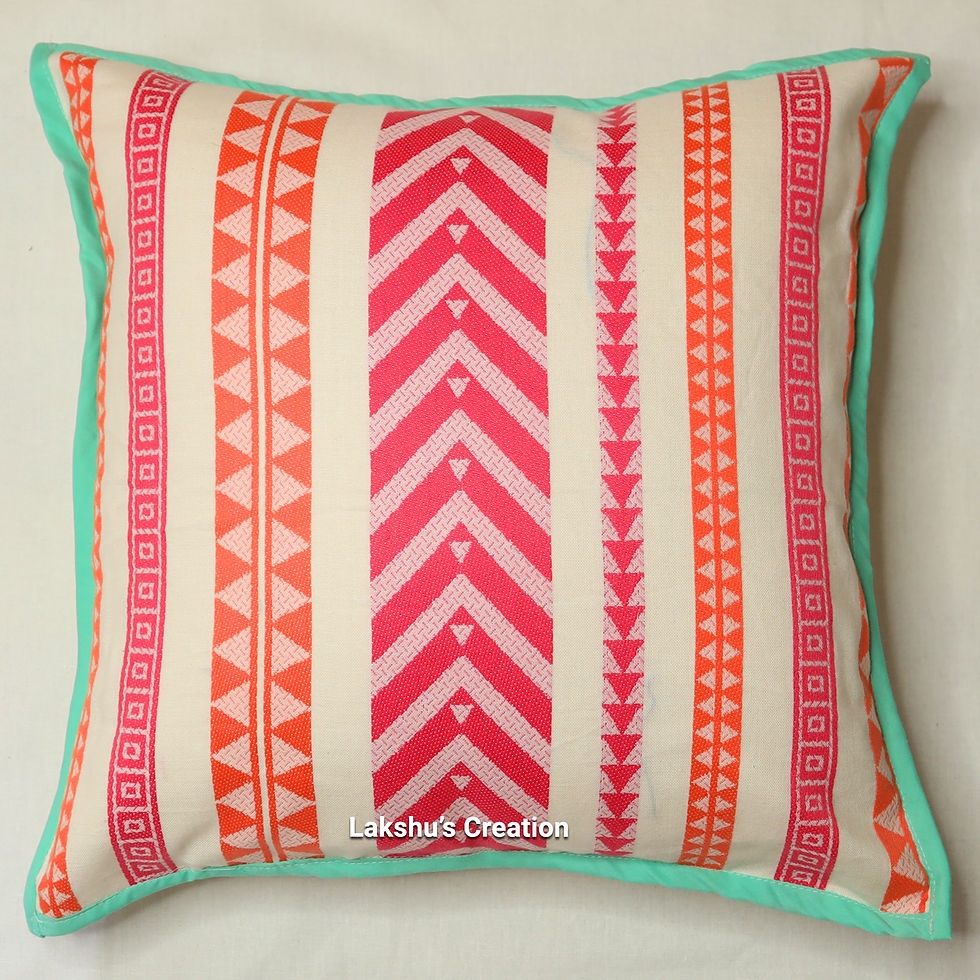 Thumbnail: Designer Cotton Handloom Cushion Covers - Multicolour