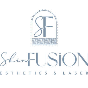 a logo for skin fusion esthetics and laser