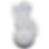 White snowman shaped nylon dog chew toy with raised details on a plain background