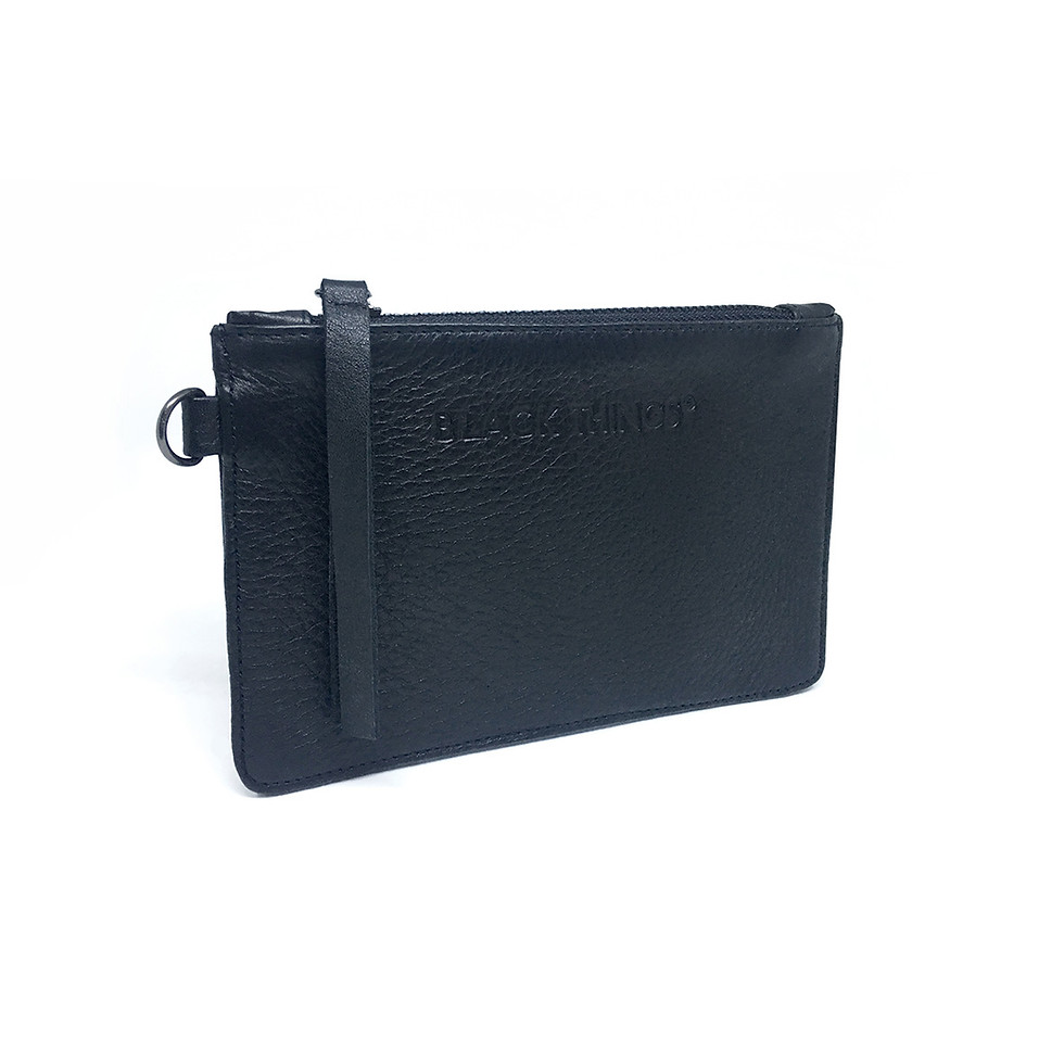 Miniaturbild: Tasche, Börse aus Leder mit Reißverschluss