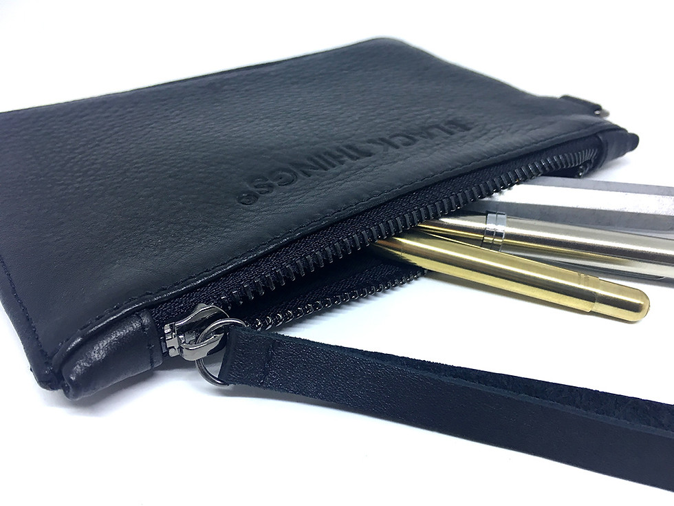 Miniaturbild: Tasche, Börse aus Leder mit Reißverschluss