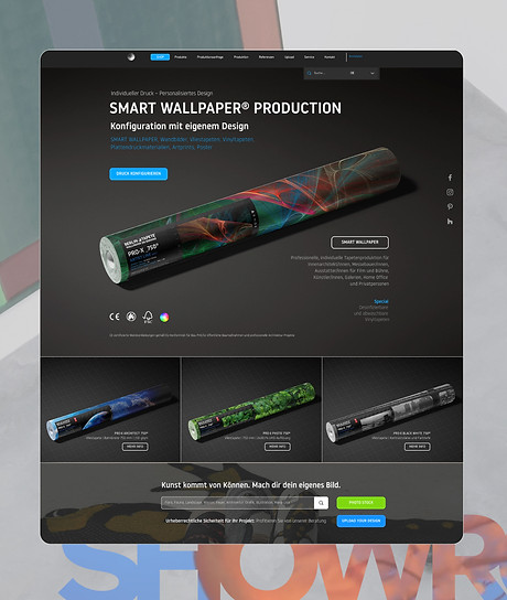 Webdesign Website Berlintapete Onlineshop