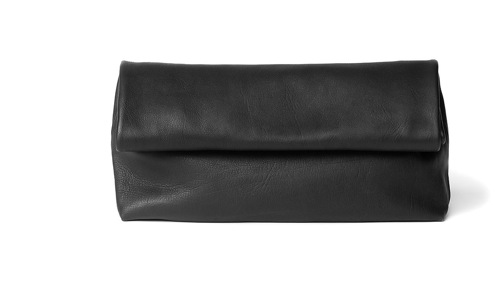 Miniaturbild: Leder-Clutch, Vorderansicht