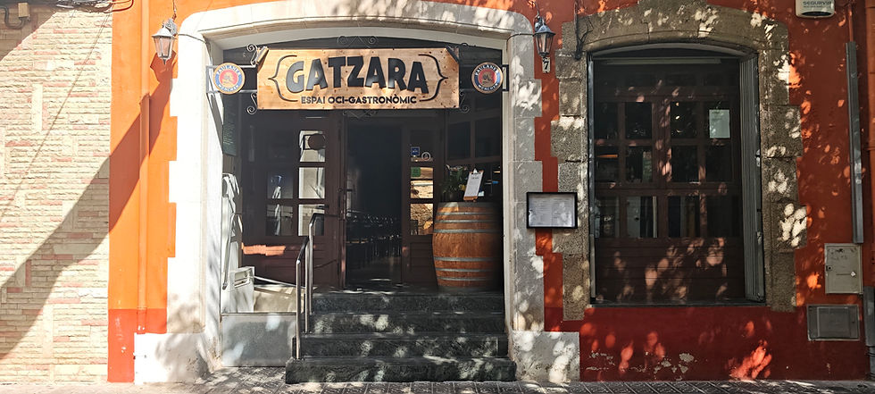 Gatzara restaurant entrance for private event catering Barcelona