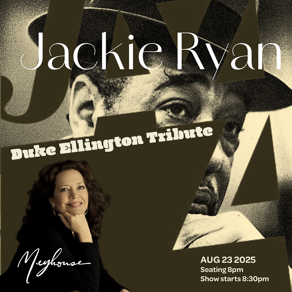 Jackie Ryan Sings Ellington: A Tribute to the Duke (8pm)