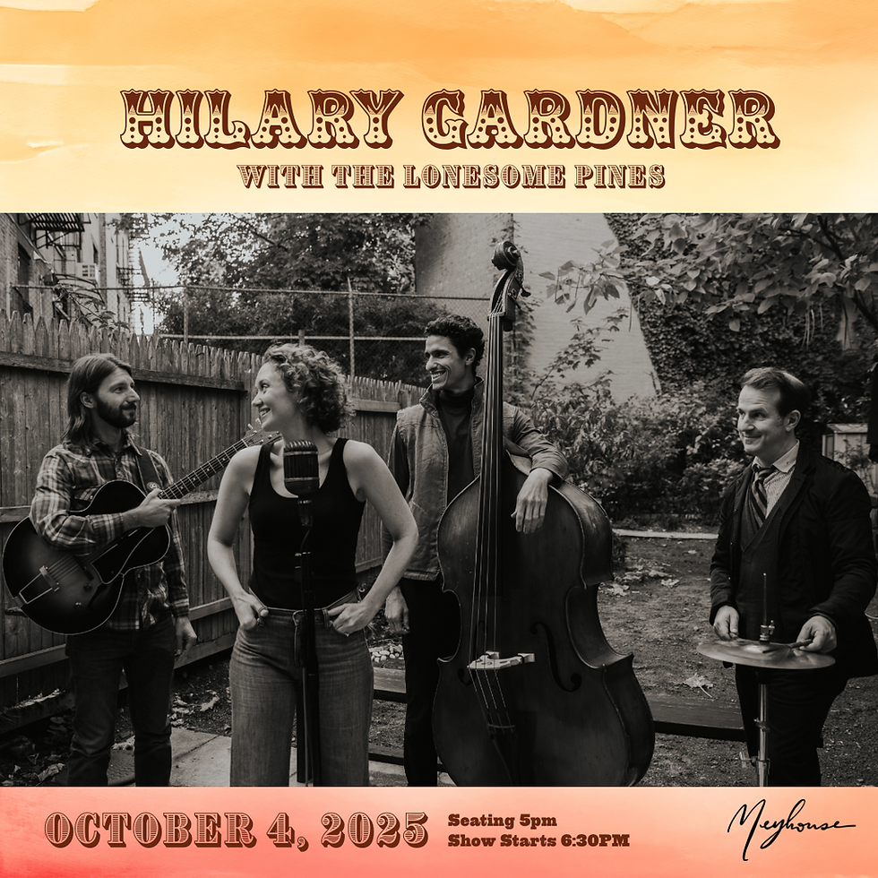 Hilary Gardner & The Lonesome Pines: Songs of the American West (5pm)
