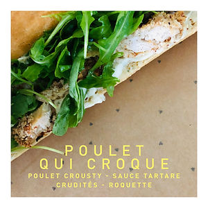 Poulet crousty - tartare