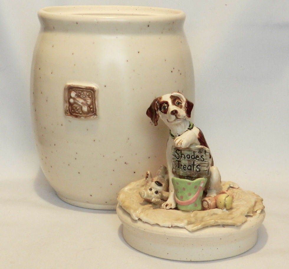 Dog Treat Jar Keepsake for Shades