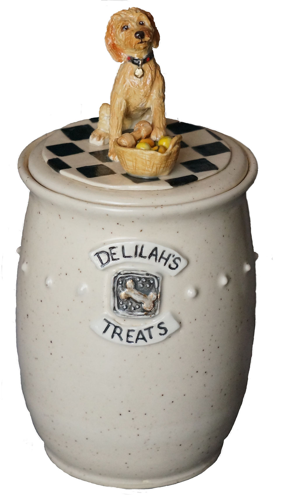 GoldenDoodle Delilah's Dog Treat Jar
