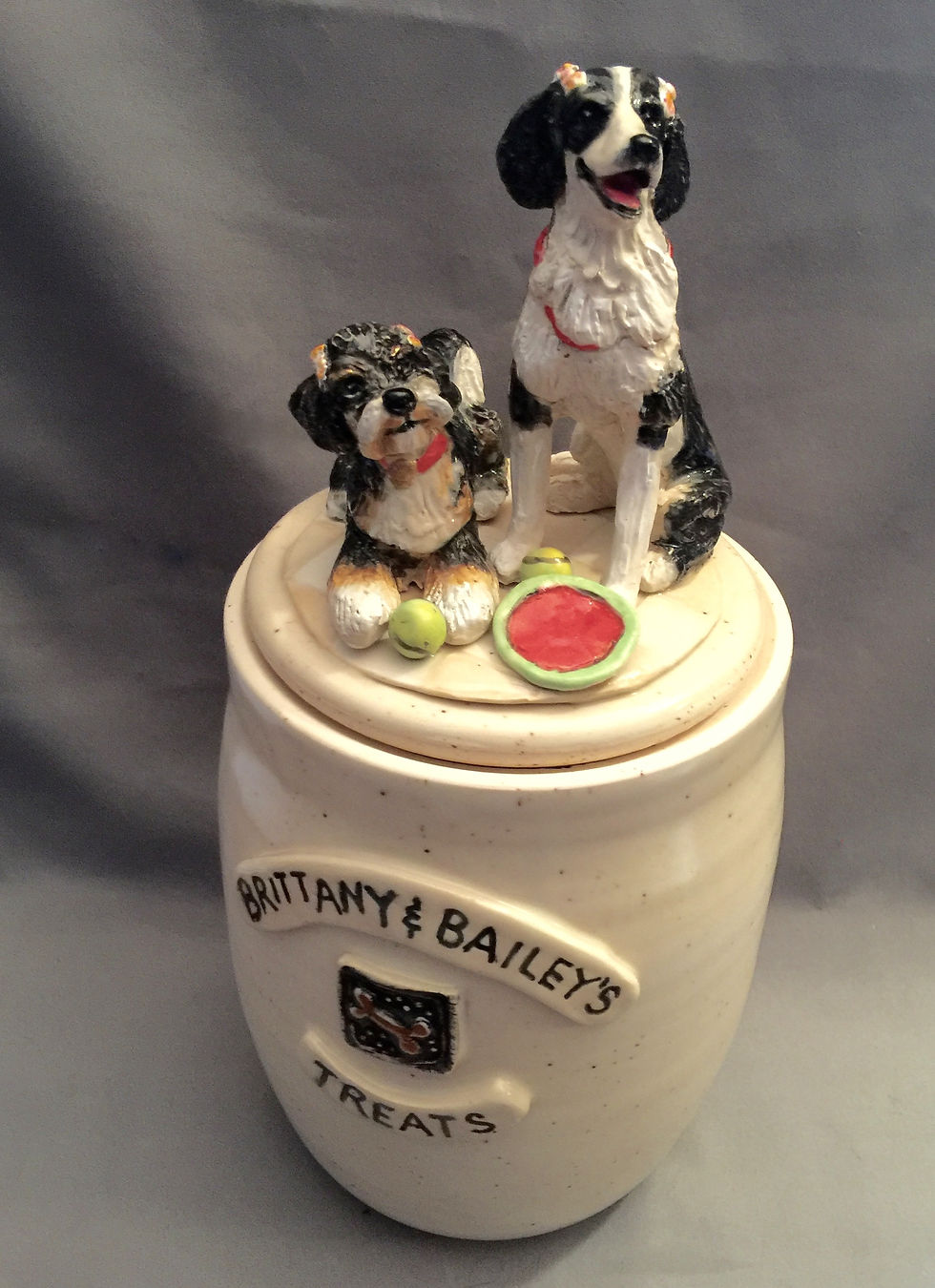 Bernedoodle Custom Dog Treat Jar