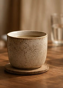 A warm drink, part of a slower, grounding pace in ADHD counselling