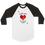 Thumbnail: T-shirt unisexe Raglan à manches 3/4