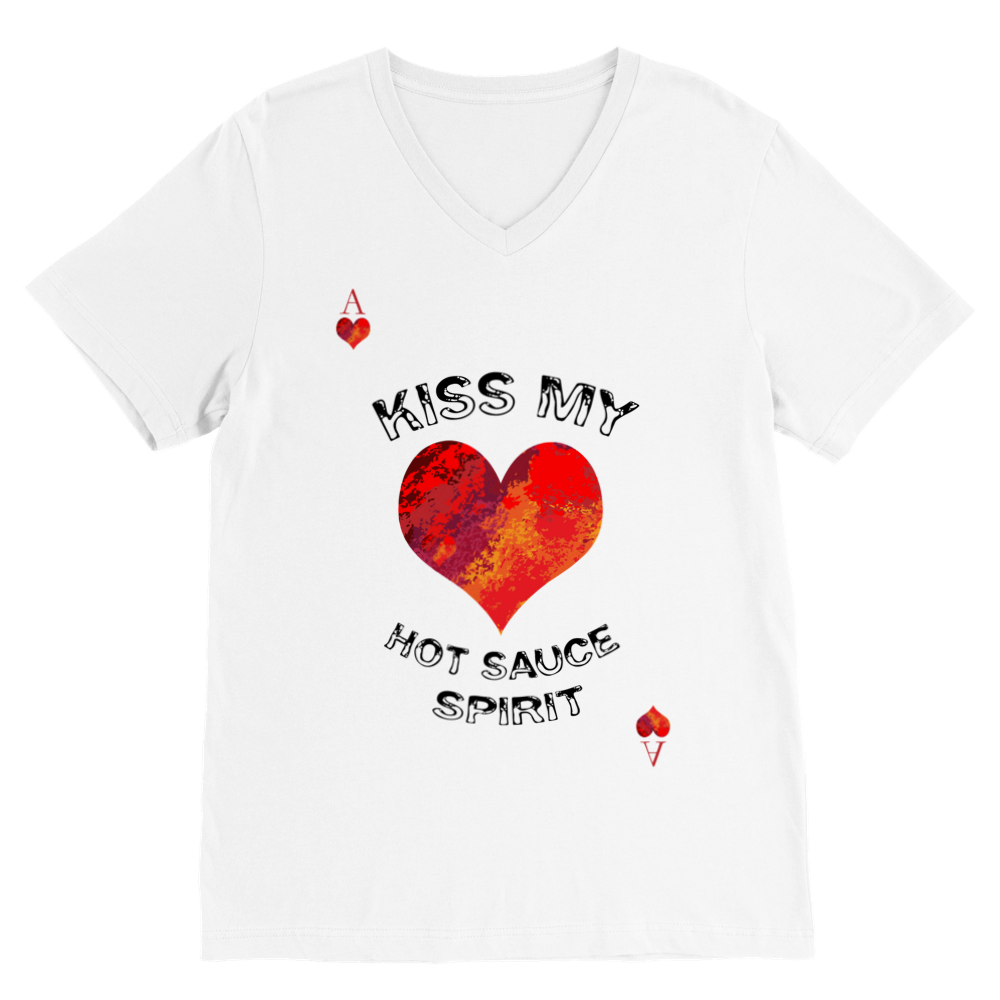 T-shirt unisexe premium col en V