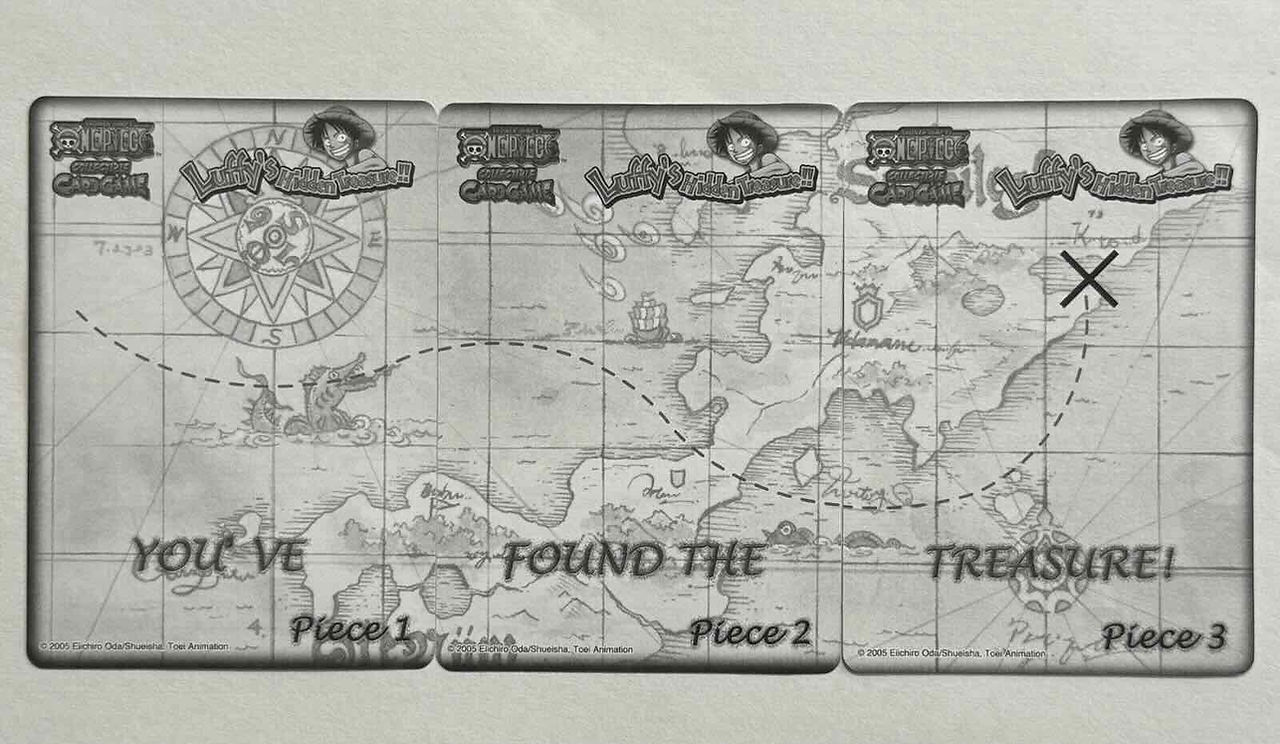 Luffy's Hidden Treasure Cards (Back)