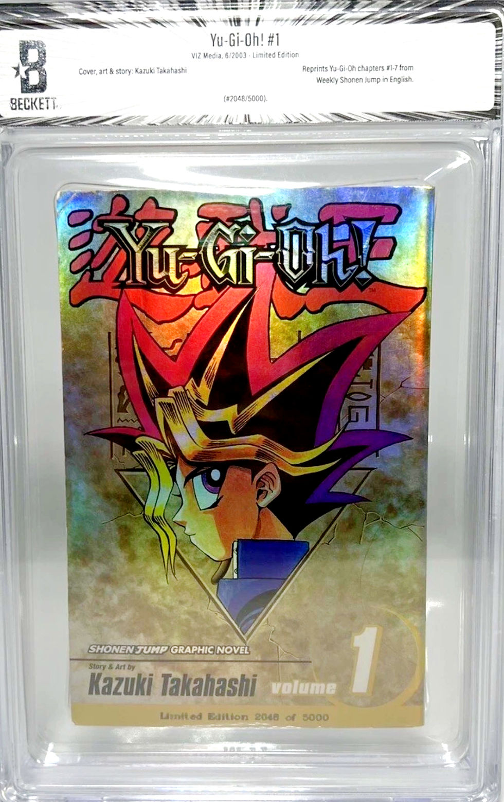 BGS Yu-Gi-Oh Vol.1 2003 Limited Edition /5000 Holo Foil Cover Manga English