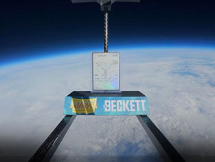 Dragon Shield & Beckett Sent First Sleeved Card At The Edge of Space Slab-Z