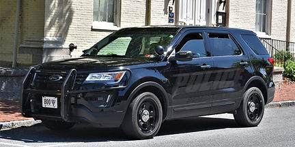 Custom designed and printed and installed ghost graphics for law enforcement and safety vehicles