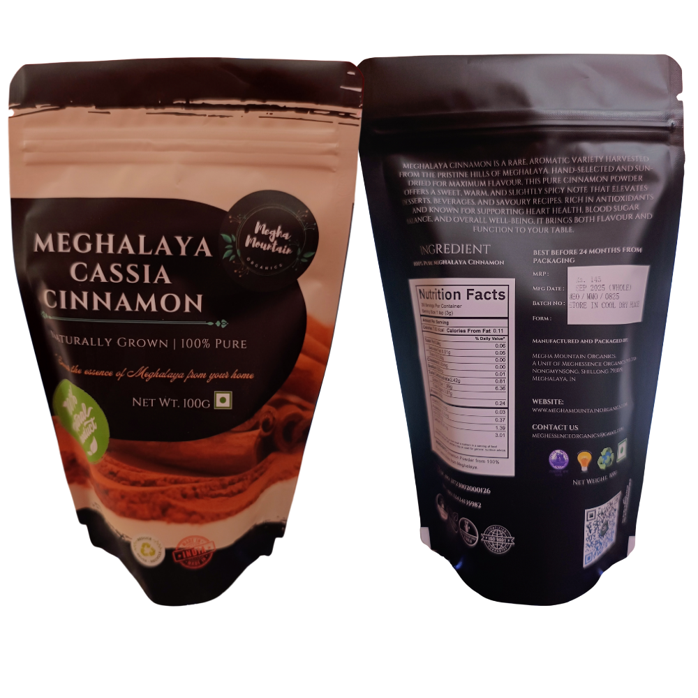 Meghalaya Organic Cinnamon Chips | Age old Ayurvedic Spice | 100gm