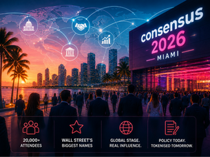 yan Rugg, who leads digital assets for Citi's treasury and trade solutions unit, told Consensus Miami that the bank's tokenised deposit system was handling millions of dollars a year ago. It is now moving approximately $1 billion in tokenised deposit transactions daily