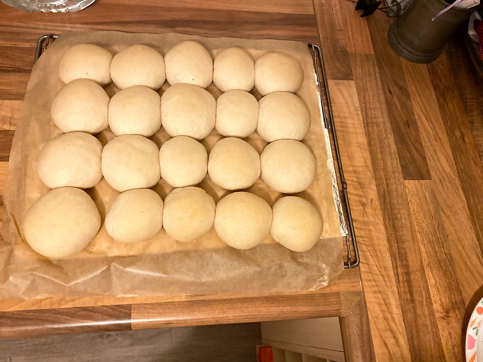 Easy Sourdough Yeast Mini Burger Buns Made with Milk and Caputo Red