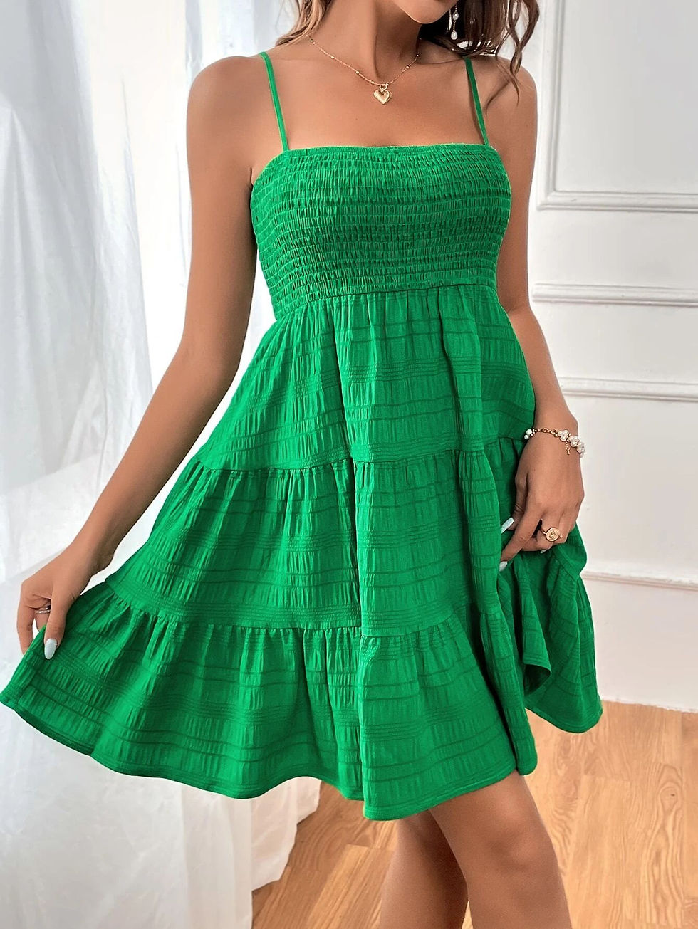 Thumbnail: Mini Dress Ruffled Tiered 