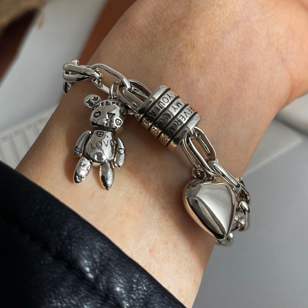 Thumbnail: Bracelet Vintage Handmade Hea
