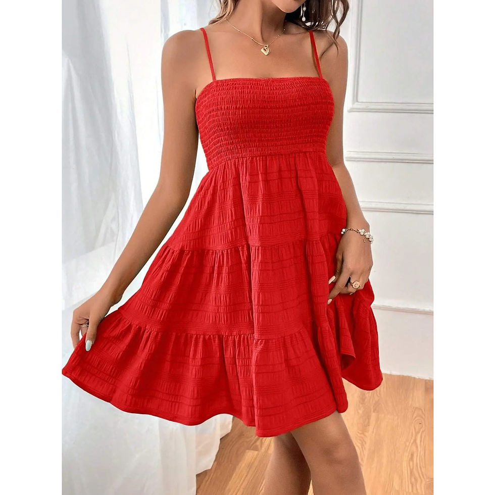 Thumbnail: Mini Dress Ruffled Tiered 