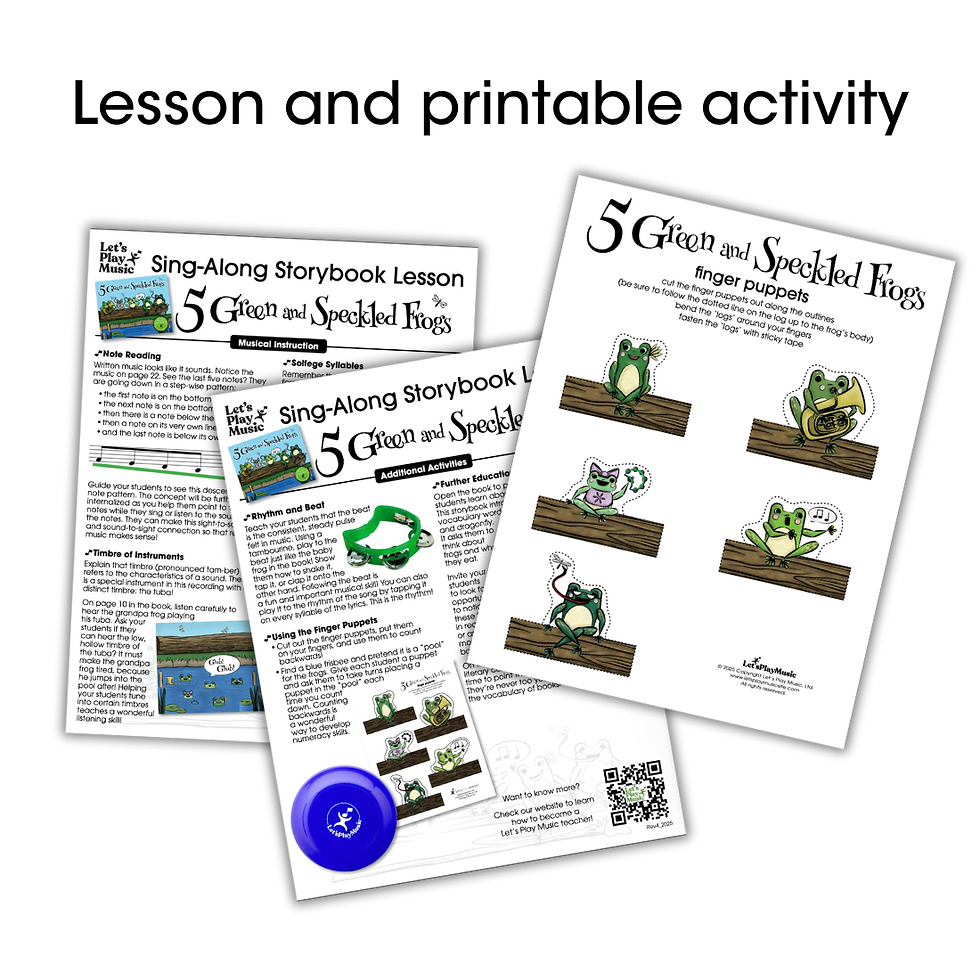 Thumbnail: 5 Green and Speckled Frogs Sing-Along Storybook Lessons