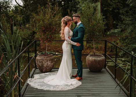 Bride & Groom Portrait - Downham Hall - Essex - Le Beau Photography