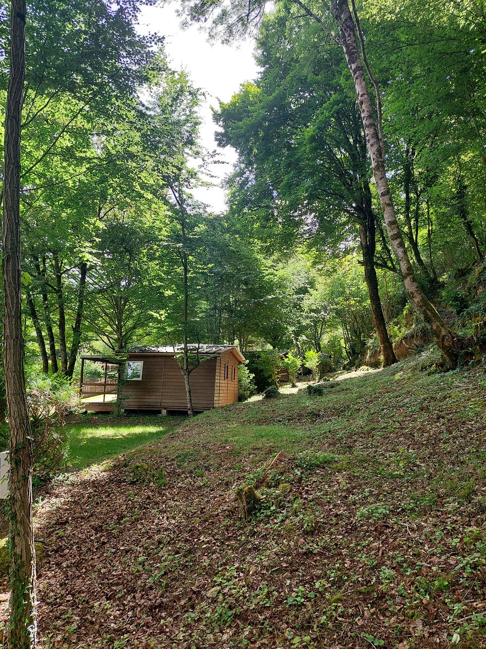 Chalet en Dordogne. Camping 2 étoiles calme et éco responsable