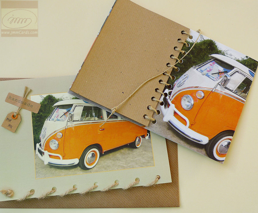 Thumbnail: Orange VW Camper - Recycled Paper Journal 