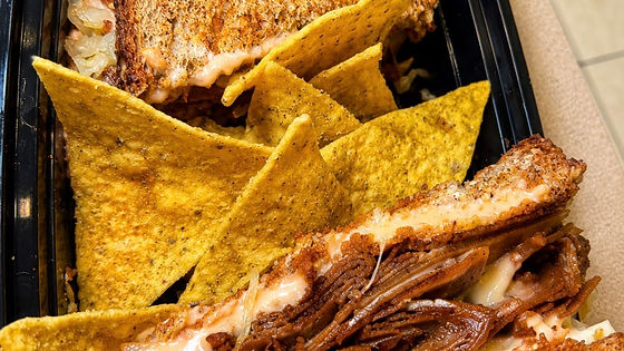 Reuben Sandwich and Chips