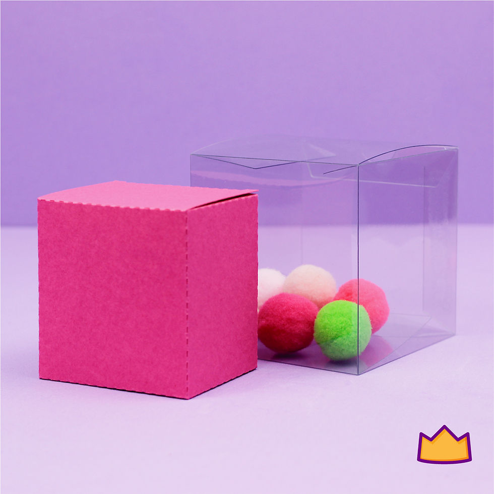 Miniatura: Caixa cubo acetato