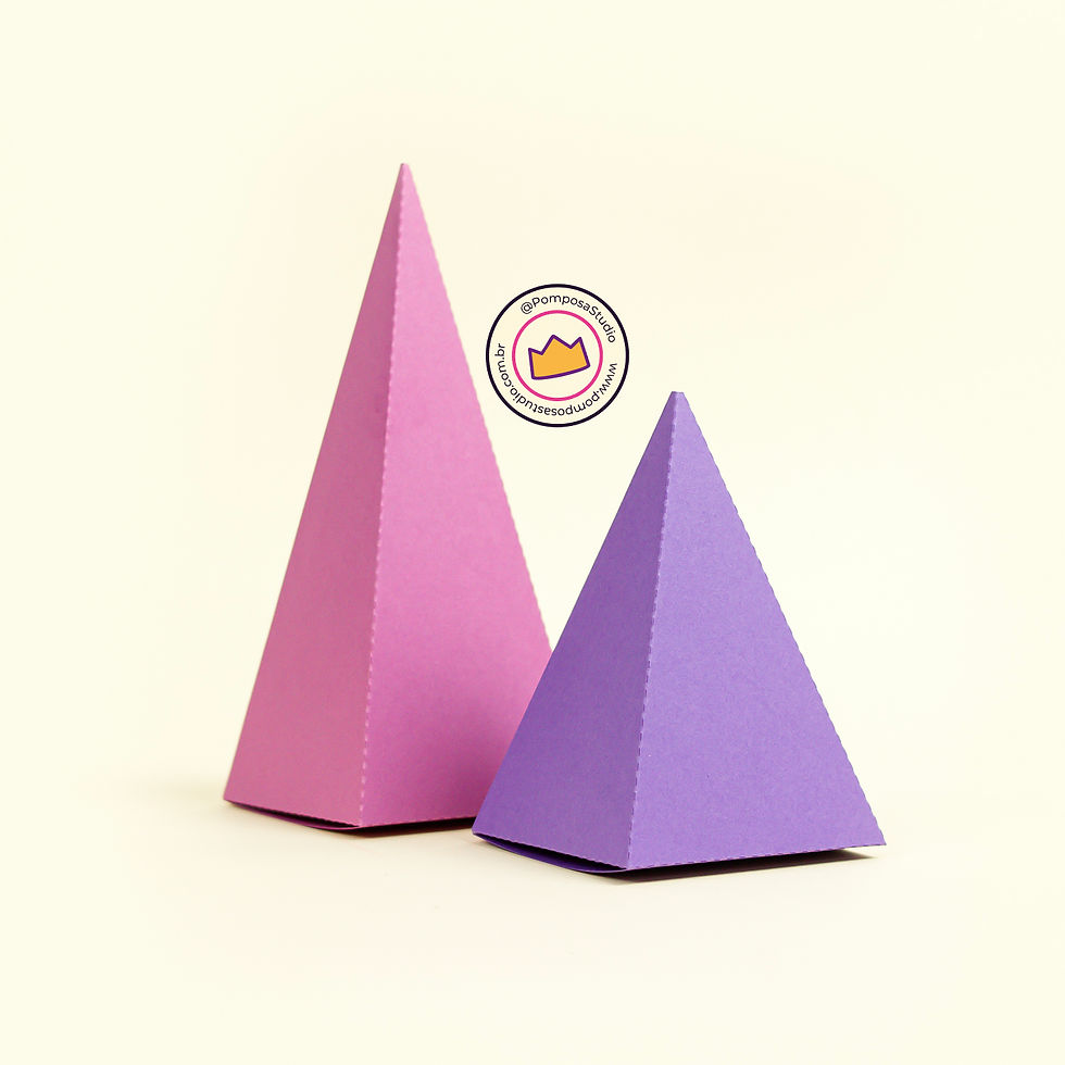 Miniatura: Duo caixas pirâmides trava