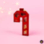 Ornamento de Natal: bengala doce shaker