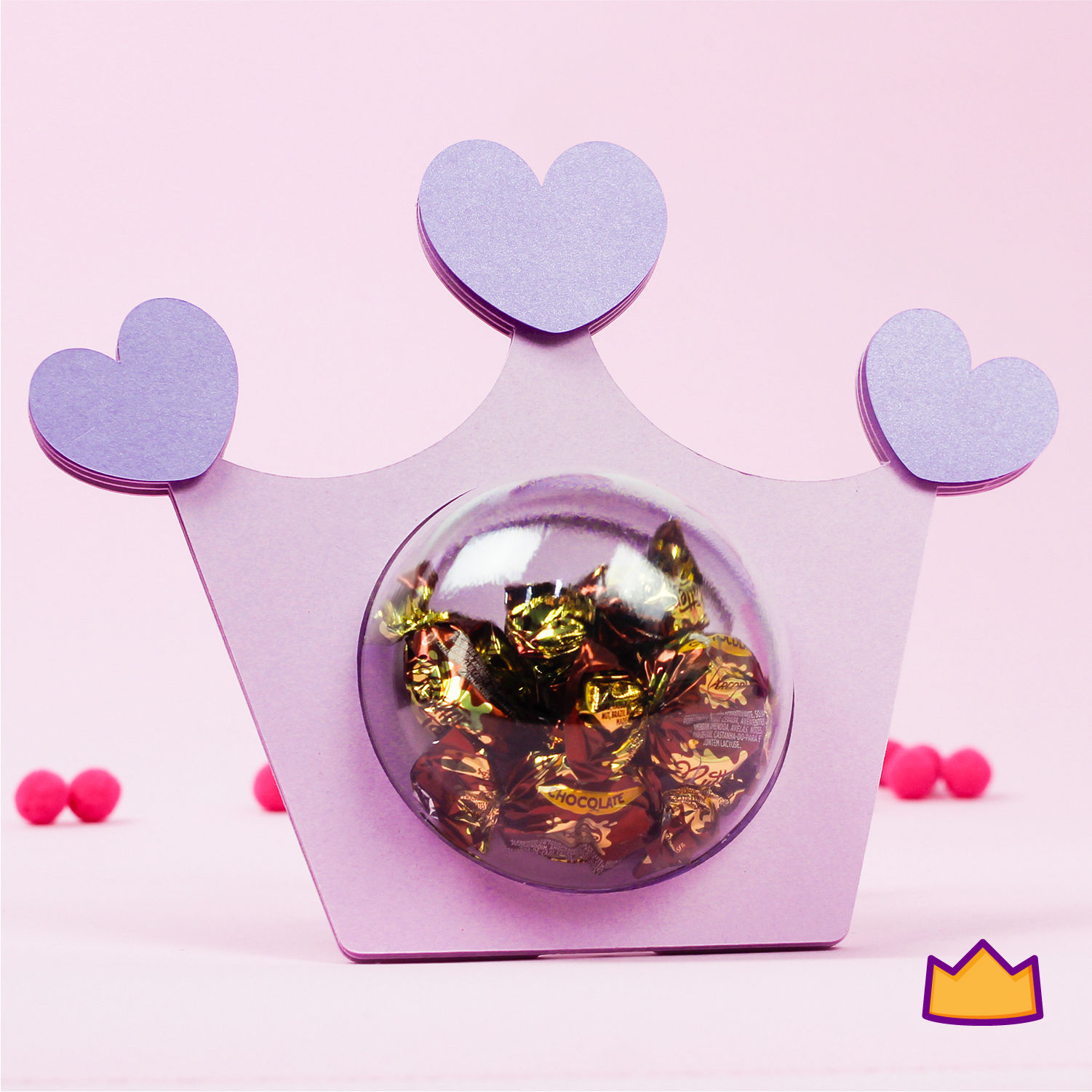 Cúpula doces coroa (8 cm)