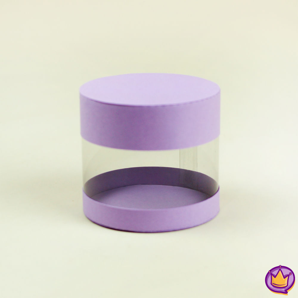 Caixa redonda acetato P