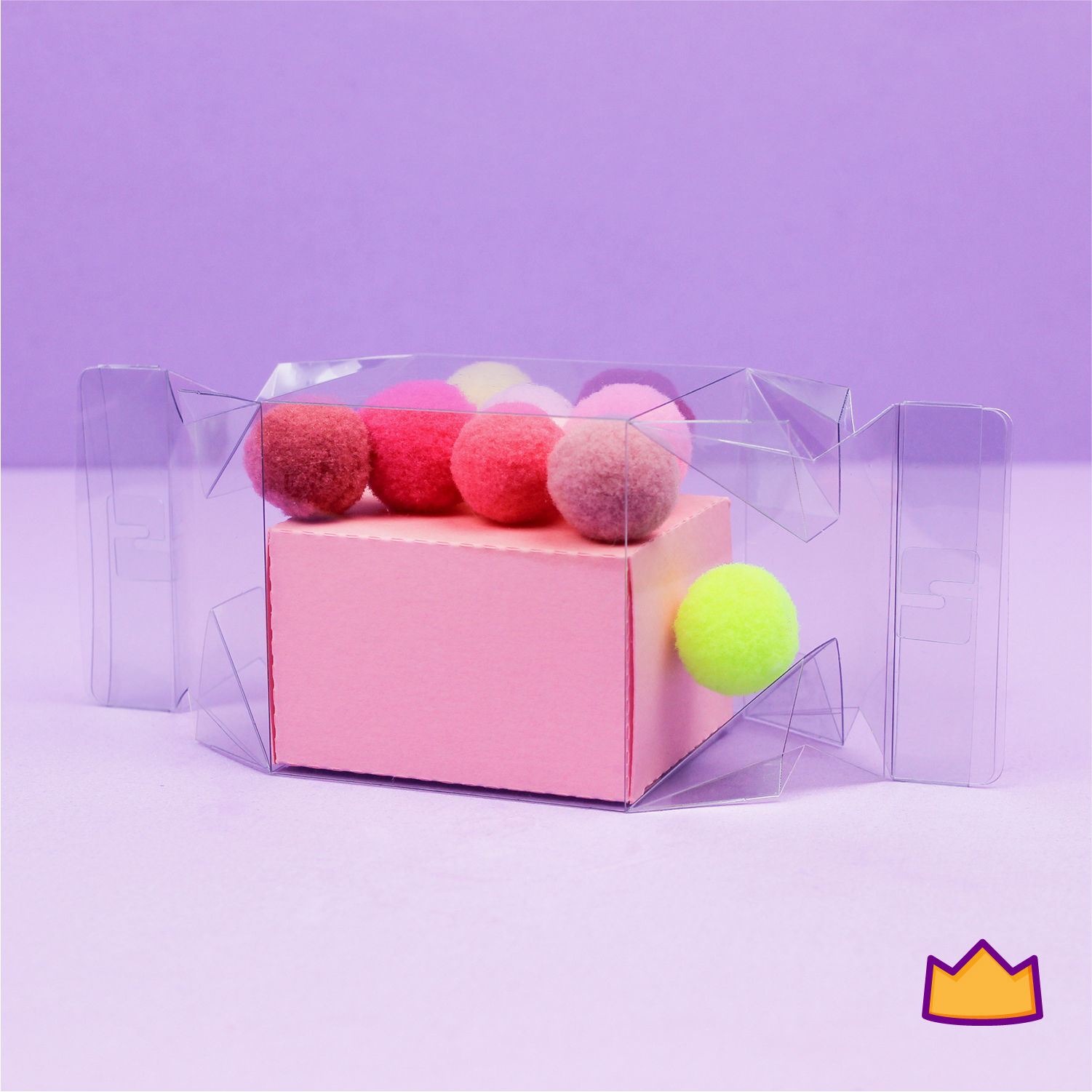 Caixa bala Pomposa acetato