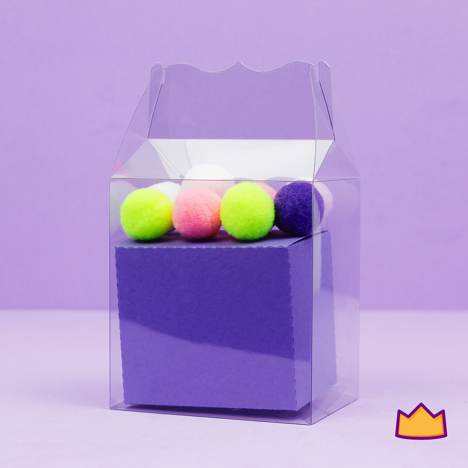 Caixa gable elegante acetato