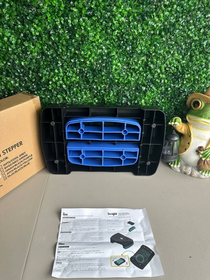 Thumbnail: Aerobic Step Platform | Adjustable Workout Stepper with 2 Risers, Dark Blue(A27)