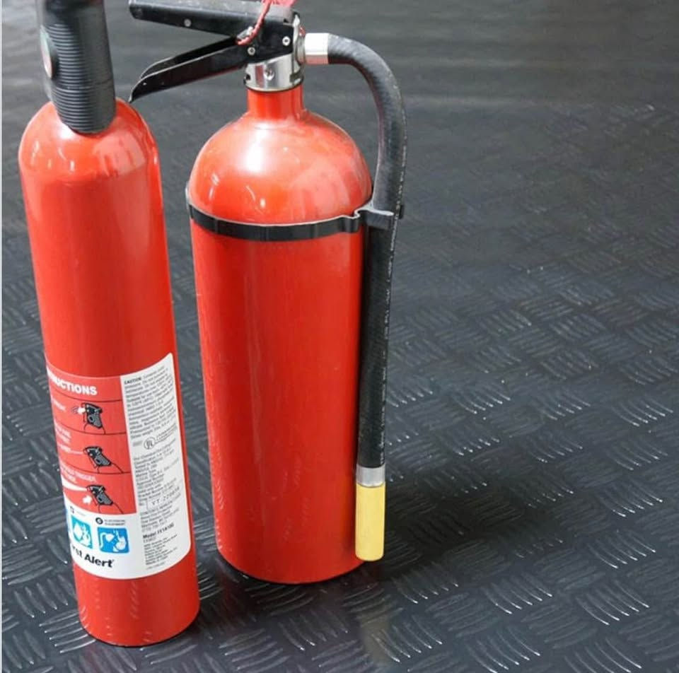 Thumbnail: Rubber-Cal Diamond-Grip Floor Mat | 2mm x 4ft x 35ft | Black