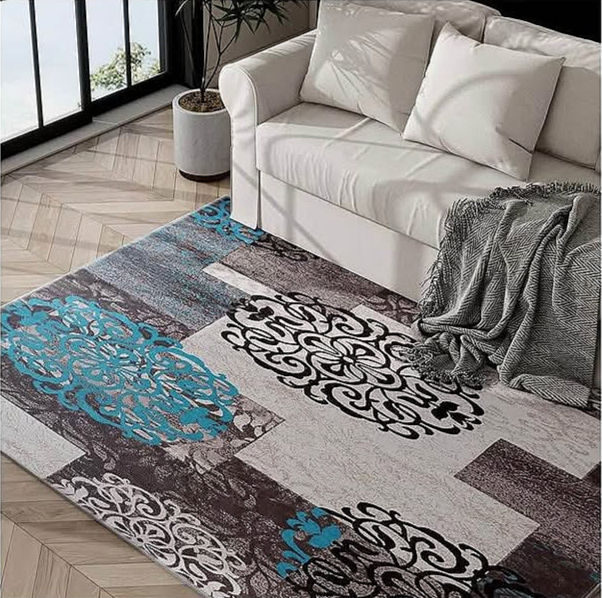 Area Rug | 3x5 ft Modern Hallway & Living Room Carpet, Washable Non-Slip(A111)