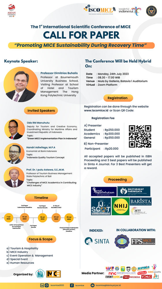 📢[CALL FOR PAPER ISCOMICE 2023]📢 | seputarevent