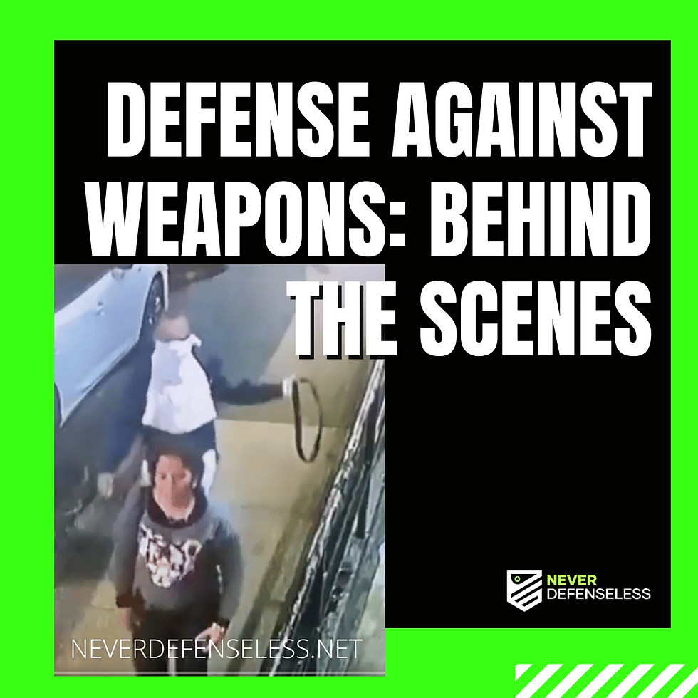 Surveillance photo of a man approaching a woman from behind with a belt ready to loop it over her head to attack her.