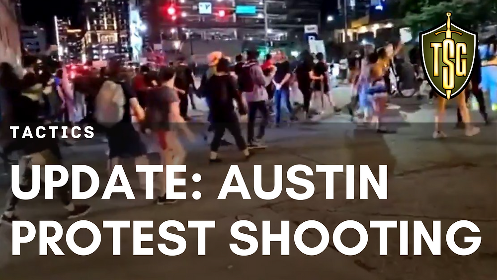 self-defense shooting at Austin protest